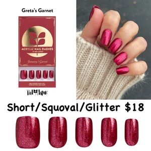 Red Aspen Greta's Garnet Press-On Nails